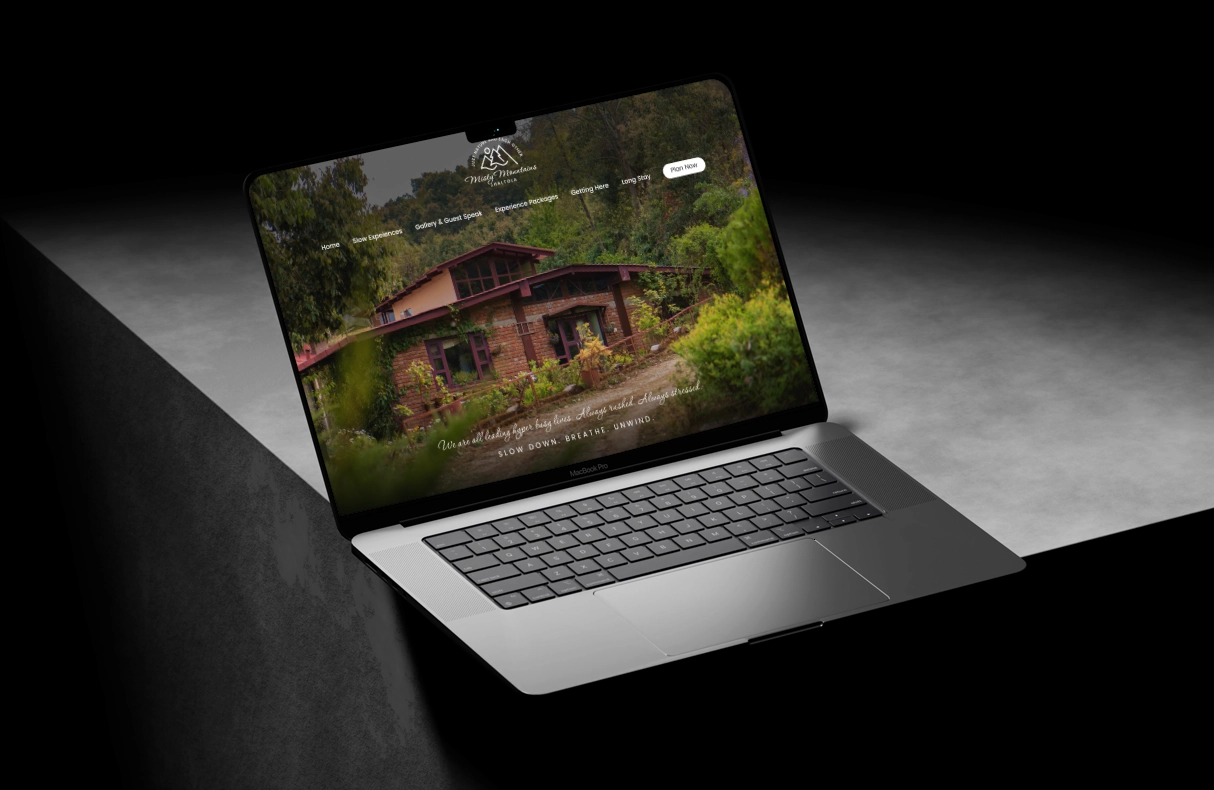 Rebuilt hospitality website homepage — BoffinBrains case study