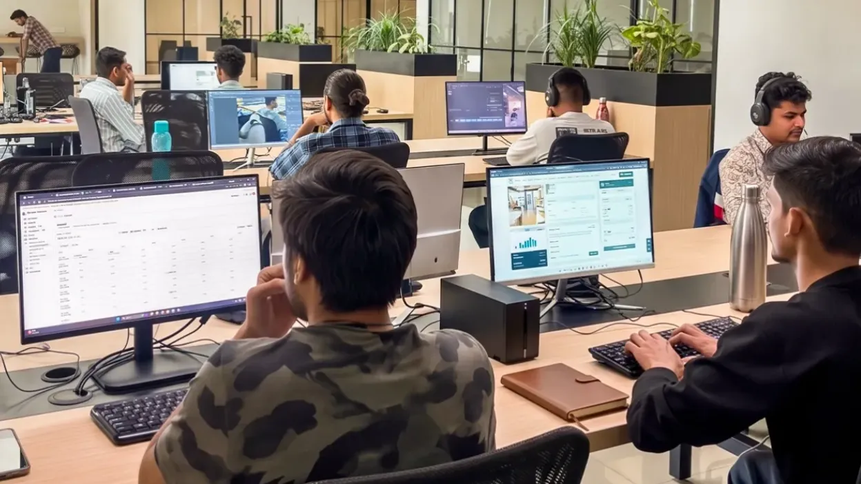 BoffinBrains technology team working from the Uttarakhand office